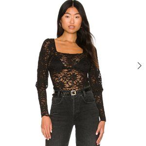 Free People Long Distance Layering Top in Black
